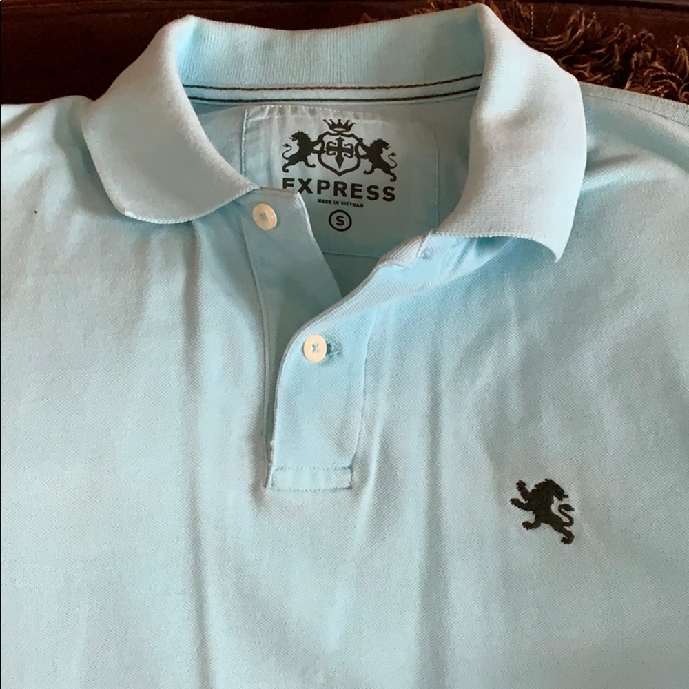 Express men’s small polo. Mint green or turquoise